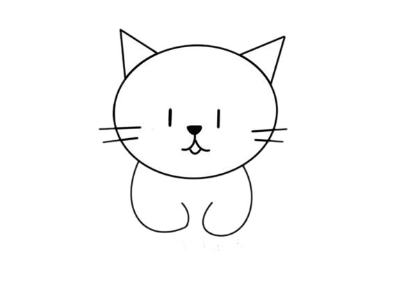 猫咪怎么画呢?猫咪手绘的画法步骤教程 卡通猫咪简笔画图片