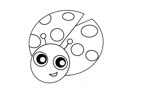 七星瓢虫怎么画呢,七星瓢虫手绘的画法步骤 七星瓢虫简笔画彩色画法 可爱瓢虫简笔画步骤图解教程