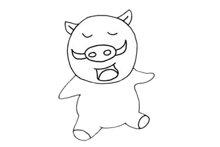 野猪怎么画呢?野猪手绘的画法 野猪简笔画图片