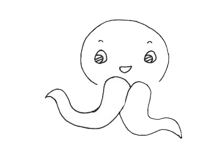 章鱼怎么画呢?章鱼手绘的画法 卡通章鱼简笔画图片