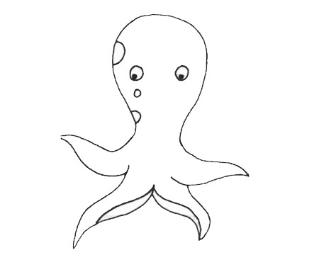 章鱼怎么画呢?章鱼手绘的画法 卡通章鱼简笔画图片