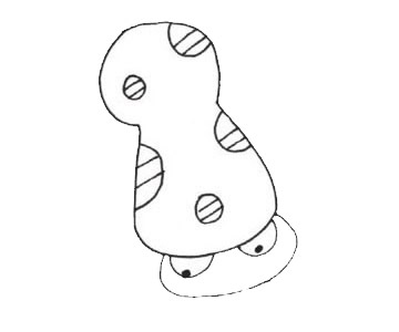 鱿鱼怎么画?鱿鱼的画法 章鱼简笔画图片