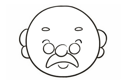 老爷爷怎么画呢?老爷爷手绘的画法 爷爷简笔画图片