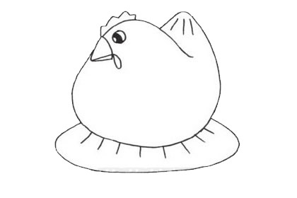 母鸡怎么画呢?母鸡手绘画法步骤教程 母鸡简笔画图片