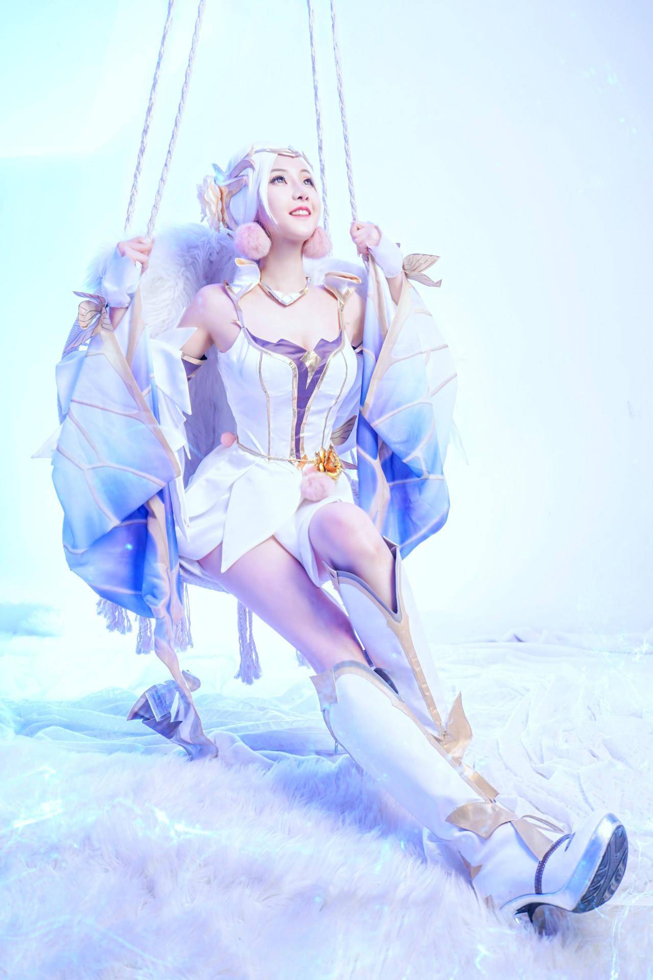 王者荣耀cos貂蝉袜子,王者荣耀新英雄云缨cos cosplay 王者荣耀 貂蝉金色仲夏夜