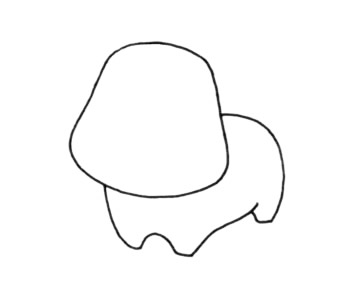 萌萌的牛怎么画?牛手绘画法步骤教程 小牛简笔画图片