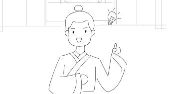 正面，张三脑袋旁边冒出灯泡.jpg