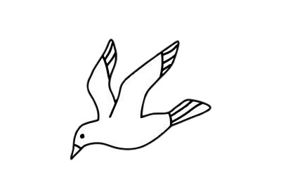 海鸥简笔画图片