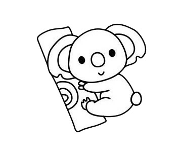 考拉画过吗?手绘考拉的画法步骤教程 考拉简笔画图片