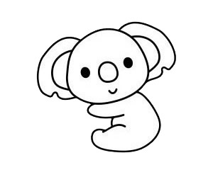 考拉画过吗?手绘考拉的画法步骤教程 考拉简笔画图片