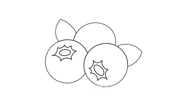 蓝莓有画过吗?可口的蓝莓手绘怎么画呢? 蓝莓怎么画简单又好看 蓝莓简笔画步骤图解教程