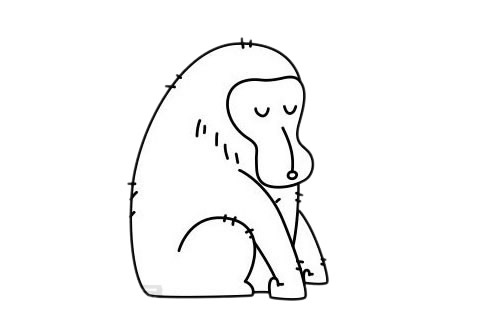 猩猩怎么画?手绘猩猩的画法步骤教程 猩猩简笔画图片