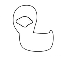 小鸭子手绘这样画,小鸭子手绘的画法步骤教程 鸭子简笔画图片步骤四