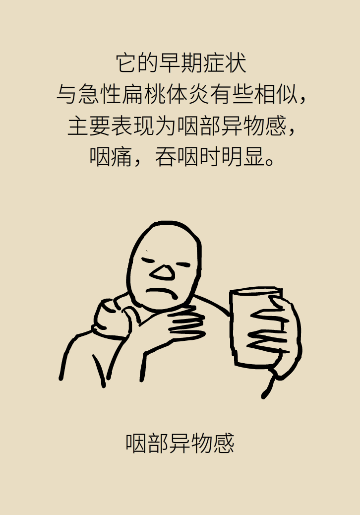 单侧扁桃体肿大更凶险！谨防恶性肿瘤