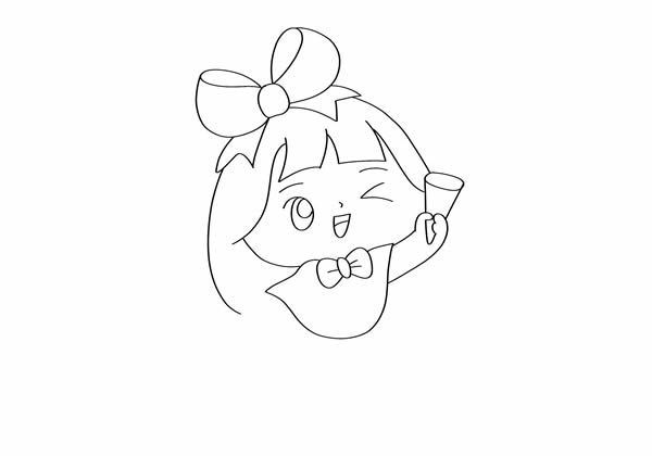 可爱小女孩怎么画?手绘可爱小女孩的画法步骤教程 可爱小女孩简笔画图片