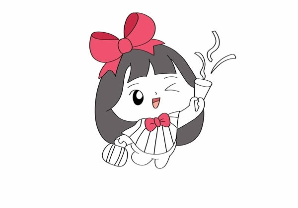 可爱小女孩怎么画?手绘可爱小女孩的画法步骤教程 可爱小女孩简笔画图片