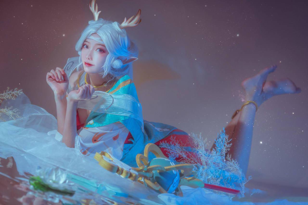 王者荣耀瑶遇见神鹿cosplay