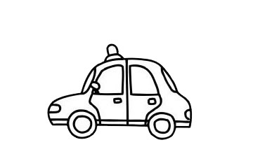 警车 警车简笔画图片大全作品二