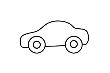 警车 警车简笔画图片步骤三