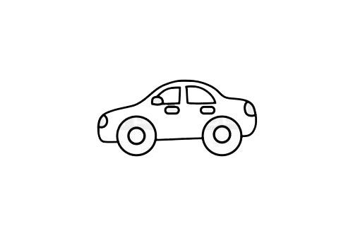 警车 警车简笔画图片步骤六