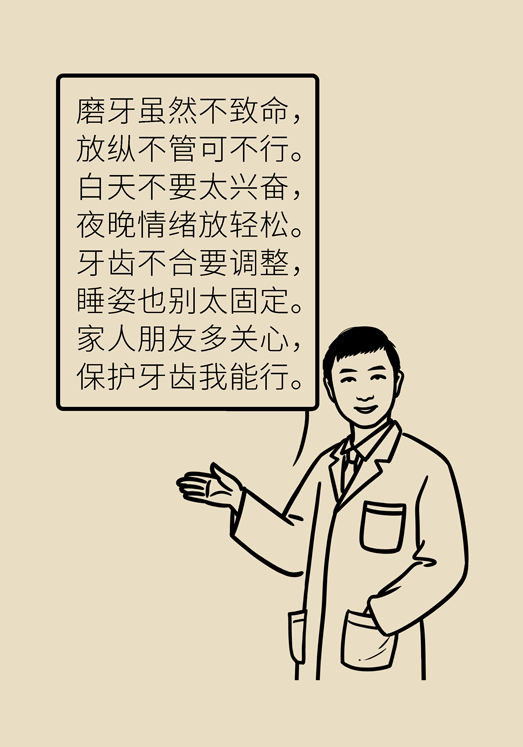牙齿科普动漫 磨牙
