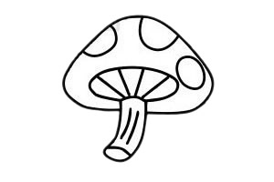 蘑菇 蘑菇简笔画简单又漂亮