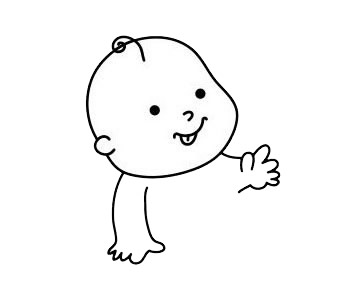 婴儿 婴儿简笔画图片