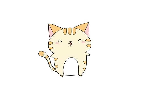 猫 可爱的小猫咪怎么画又好看又简单 卡通猫咪简笔画步骤图解
