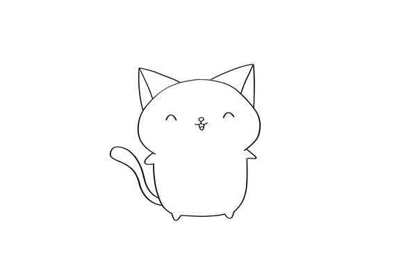 猫 可爱的小猫咪怎么画又好看又简单 卡通猫咪简笔画步骤图解