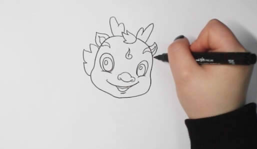 龙 卡通小龙怎么画简笔画简单漂亮