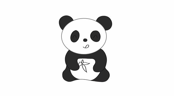 熊猫 大熊猫怎么画简笔画简单又可爱