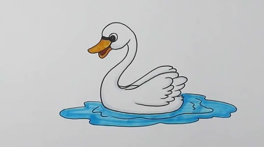 天鹅 天鹅怎么画简笔画简单又漂亮
