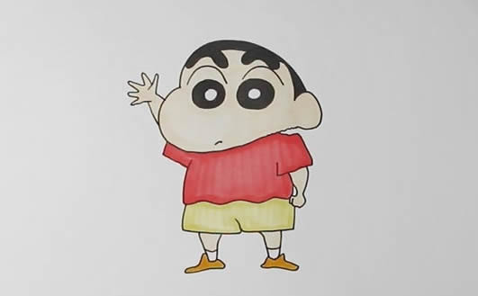 蜡笔小新 蜡笔小新怎么画简笔画简单又可爱图片