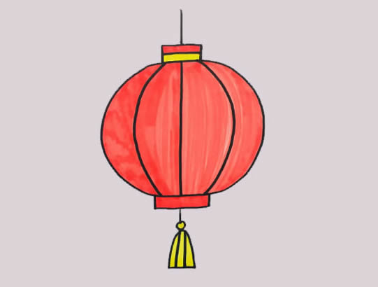 灯笼怎么画？
