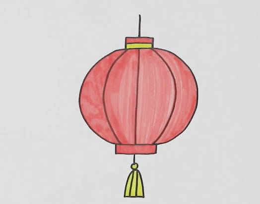 灯笼怎么画? 灯笼怎么画简单又好看步骤画法