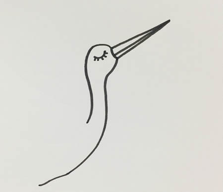 仙鹤简笔画怎样画简单又漂亮
