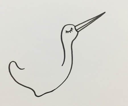 仙鹤简笔画怎样画简单又漂亮