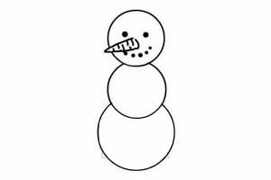 雪人简笔画怎么画简单又漂亮