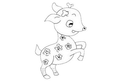 梅花鹿简笔画怎么画又好看又漂亮