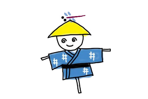 稻草人简笔画怎么画简单又好画