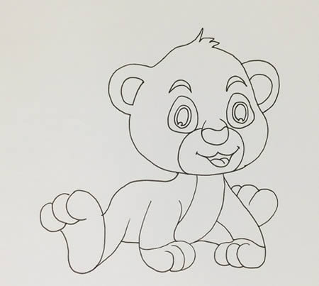 卡通豹子怎么画简单又可爱-豹子简笔画