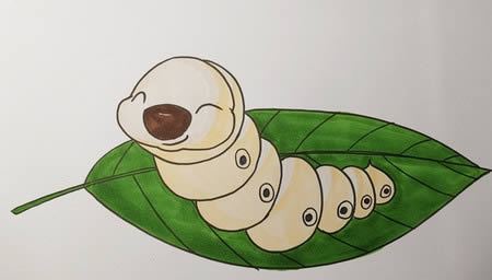 蚕宝宝怎么画简单又好看-蚕宝宝简笔画