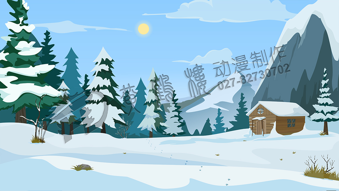 教育动画片《埋在雪下的小屋》动画场景设计二.jpg