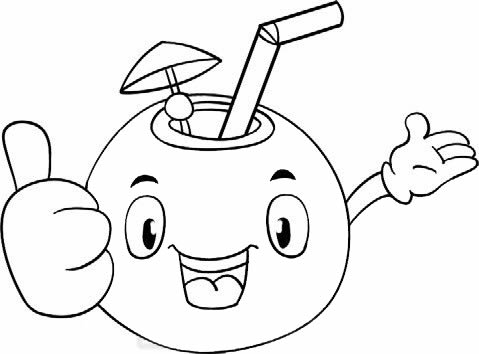 卡通椰子简笔画怎么画简单又好看