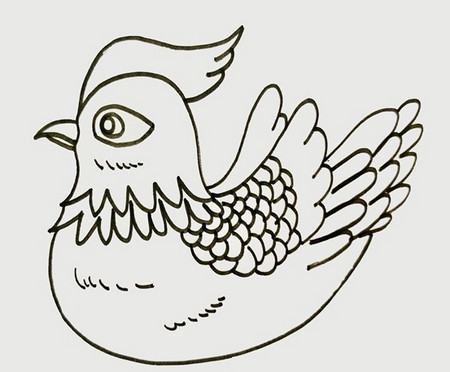 鸳鸯简笔画彩色画法怎么画