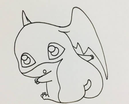 数码宝贝简笔画步骤图