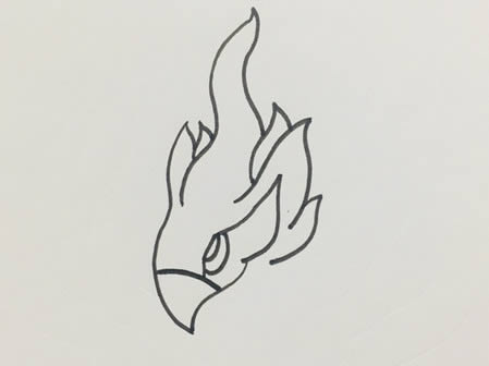 朱雀简笔画怎么画简单霸气 彩色画法