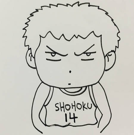 三井寿简笔画q版