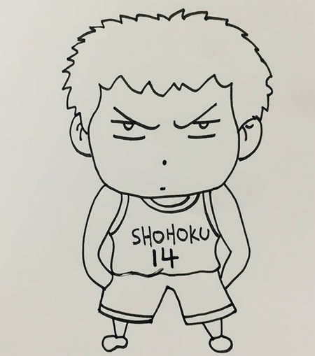 三井寿简笔画q版