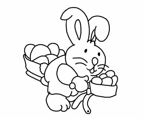 小白兔简笔画简单又漂亮_骑自行车的卡通兔子简笔画步骤图